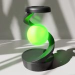 شارژر وایرلس دکوری گوی معلق